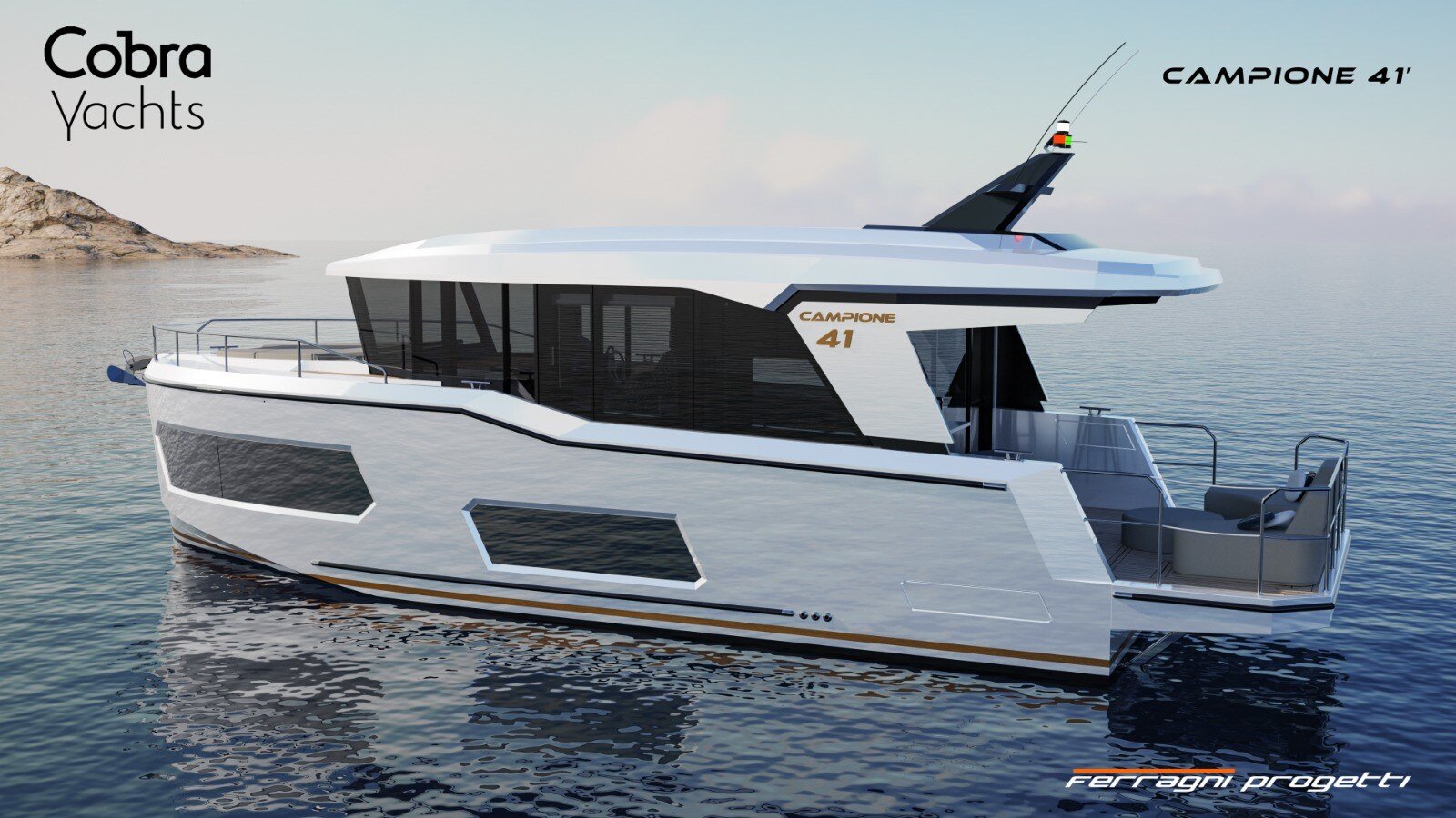 Cobra Yacht Campione 41 Coupe - Babord akter